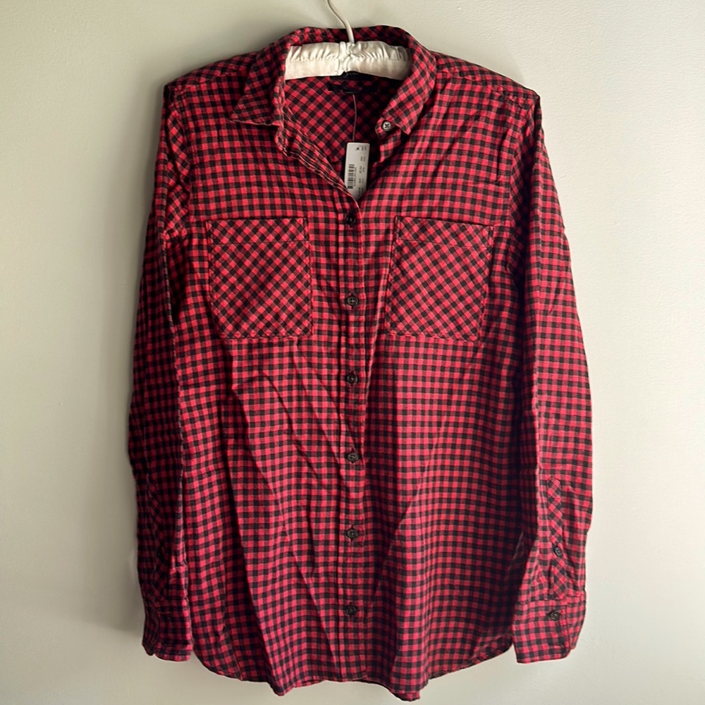J Crew Classic Fit Women’s Flannel Size 4